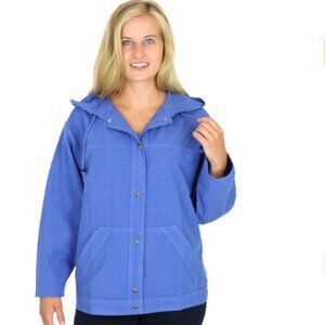 Ezze Wear HoneyKomb 100% Cotton Hooded Shirt Jacket Sz 1X